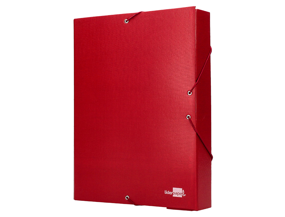 CARPETA PROYECTOS LIDERPAPEL FOLIO LOMO 70MM CARTON FORRADO ROJA