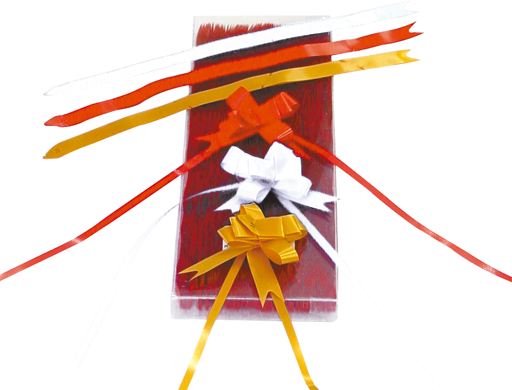 CINTA PARA HACER LAZOS ROJO 130 CM X 31 MM UNIDAD