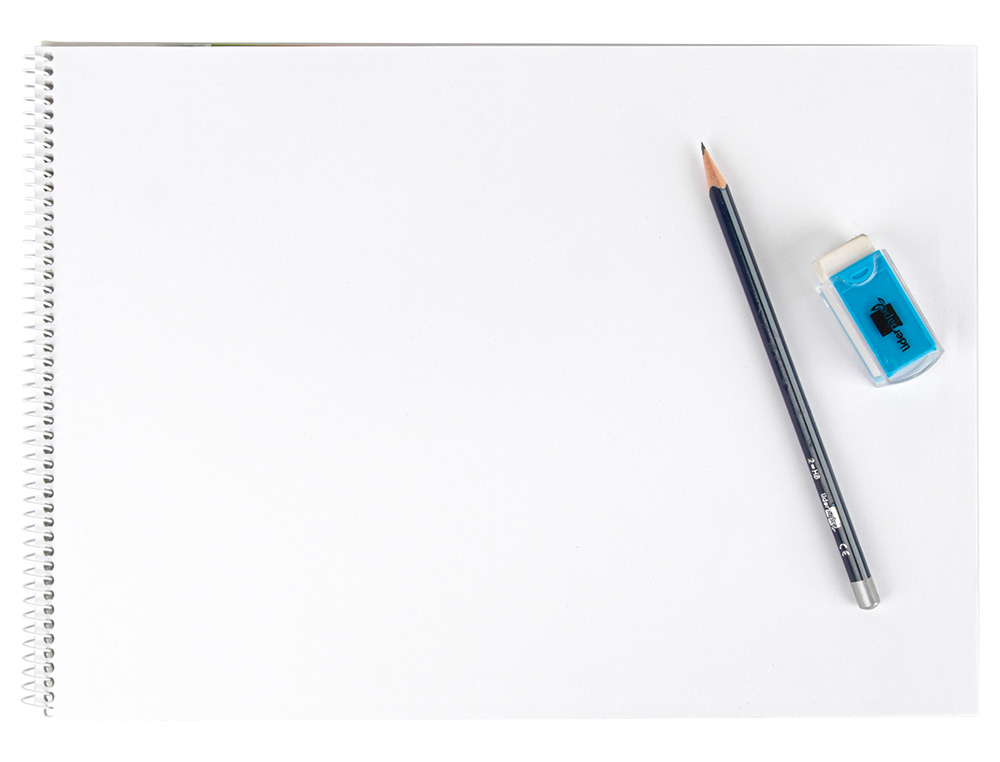 BLOC DIBUJO LIDERPAPEL ESCOLAR ESPIRAL 155X215MM 20 HOJAS 90 GR/M2 SIN RECUADRO