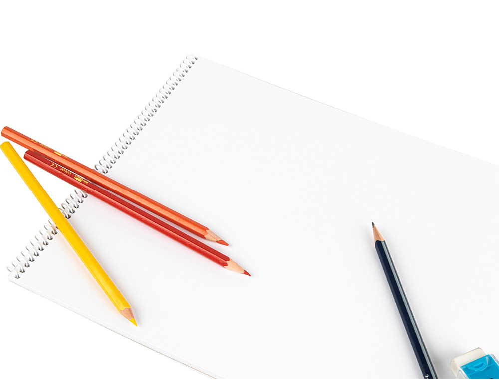 BLOC DIBUJO LIDERPAPEL ESCOLAR ESPIRAL 155X215MM 20 HOJAS 90 GR/M2 SIN RECUADRO
