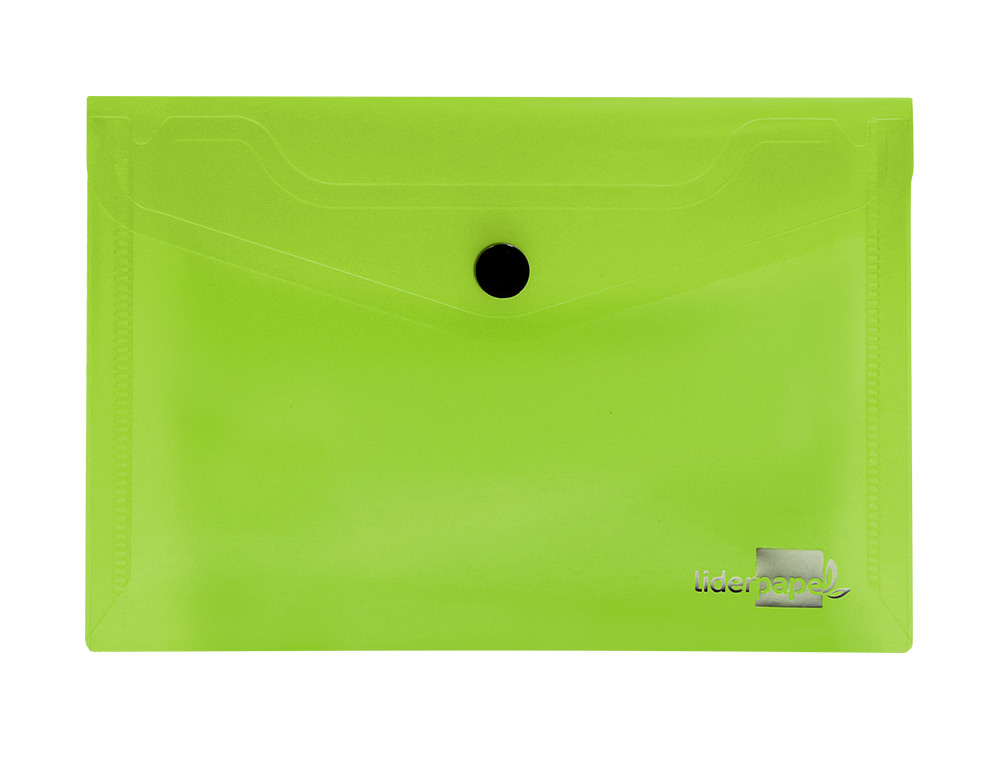 CARPETA LIDERPAPEL DOSSIER BROCHE 44223 POLIPROPILENO DIN A7 VERDE TRANSLUCIDO