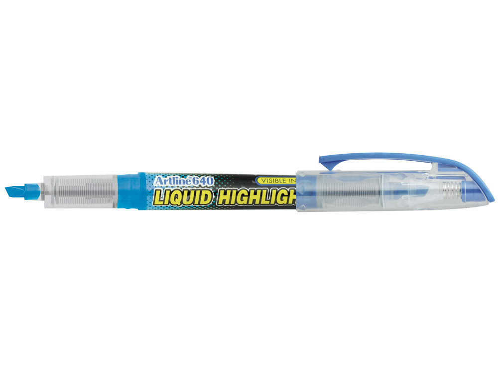 ROTULADOR ARTLINE FLUORESCENTE EK-640 AZUL PUNTA BISELADA