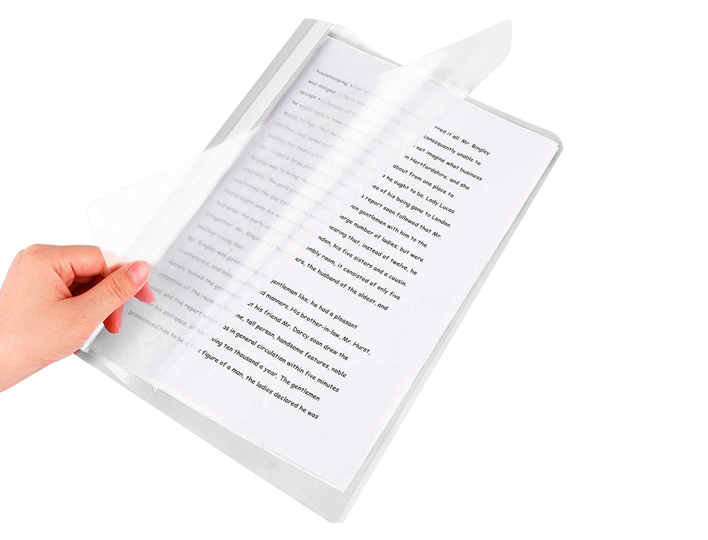 CARPETA DOSSIER FASTENER PLASTICO Q-CONNECT DIN A4 BLANCO