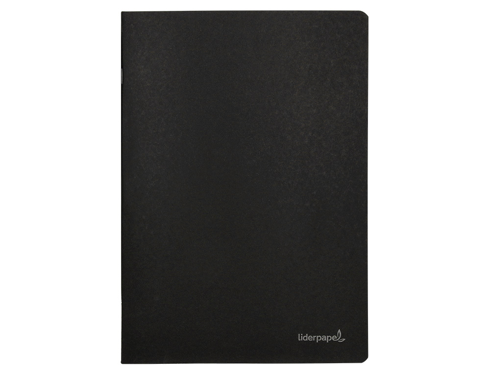 LIBRETA LIDERPAPEL TAPA NEGRA A5 80 HOJAS 60GR HORIZONTAL CON DOBLE MARGEN