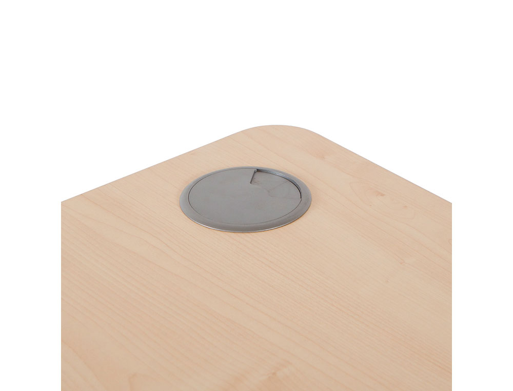 MESA ROCADA SERIE WORK 180X120 CM DERECHA ACABADO AW04 BLANCO/BLANCO