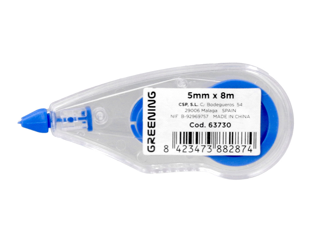 CORRECTOR GREENING CINTA BLANCO 5 MM X 8 MT