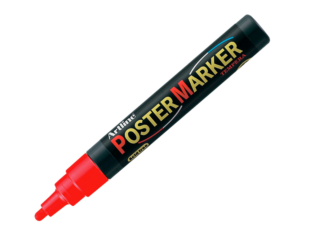 ROTULADOR ARTLINE POSTER MARKER EPP-4-ROJ PUNTA REDONDA 2 MM COLOR ROJO
