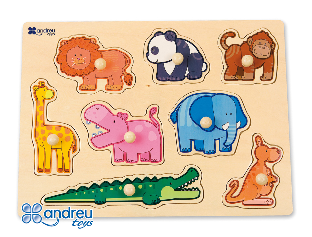 PUZLE ANDREUTOYS MADERA SELVA 8 PIEZAS