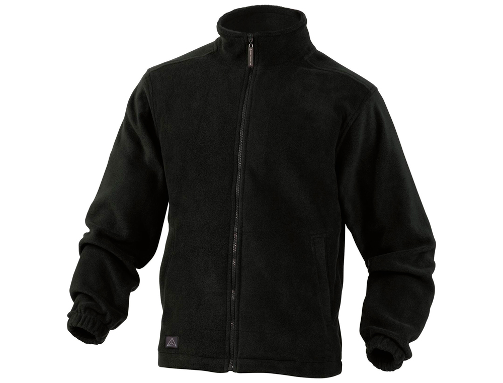CHAQUETA DELTAPLUS POLAR CON CREMALLERA 2 BOLSILLOS COLOR NEGRO TALLA M