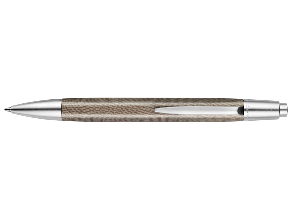 BOLIGRAFO CARAN D'ACHE ALCHEMIX CUERPO PIEL DE REPTIL ADORNOS CROMADOS BRILLANTE CON ESTUCHE PUNTA