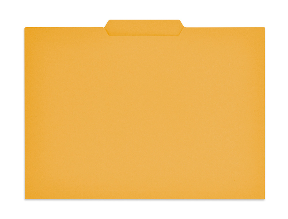 SUBCARPETA CARTULINA GIO FOLIO PESTAÑA CENTRAL 250 G/M2 AMARILLO