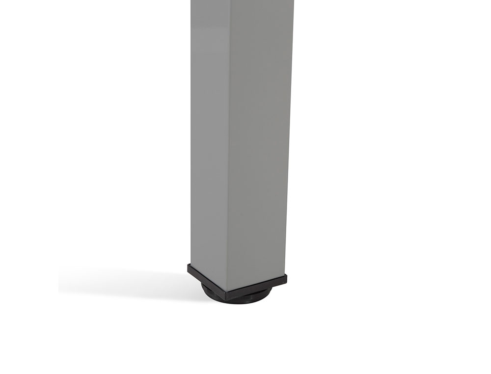 MESA ROCADA SERIE EXECUTIVE 180X120 CM IZQUIERDA ACABADO AD01 ALUMINIO/HAYA