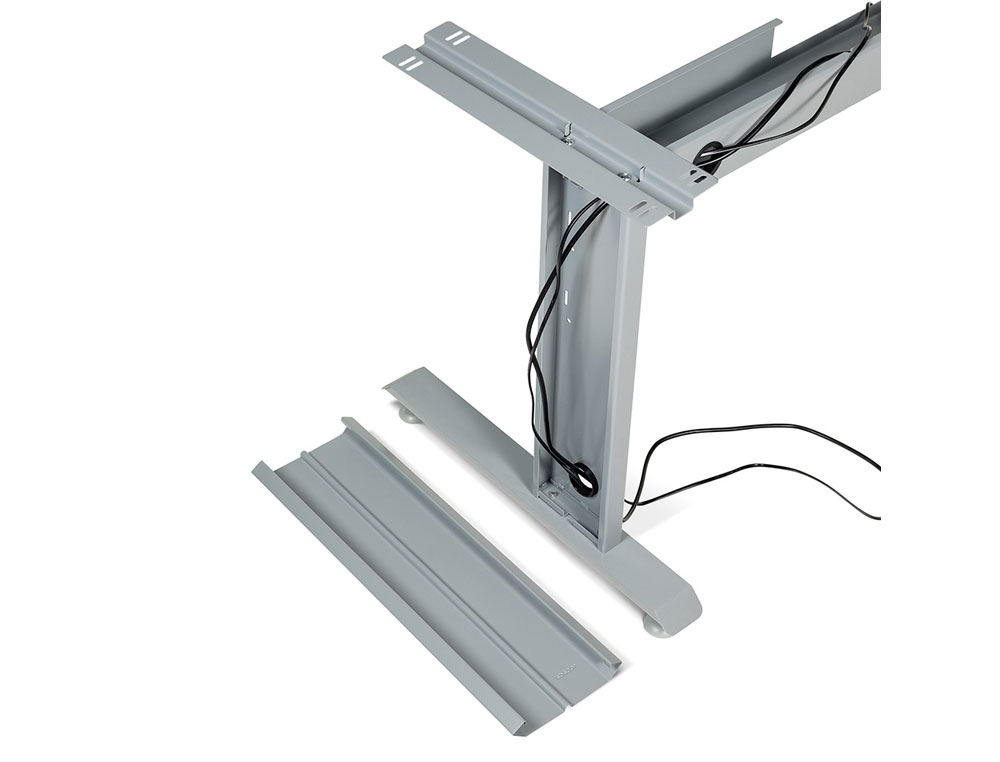 MESA ROCADA SERIE METAL 160X120 CM IZQUIERDA ACABADO AC04 BLANCO