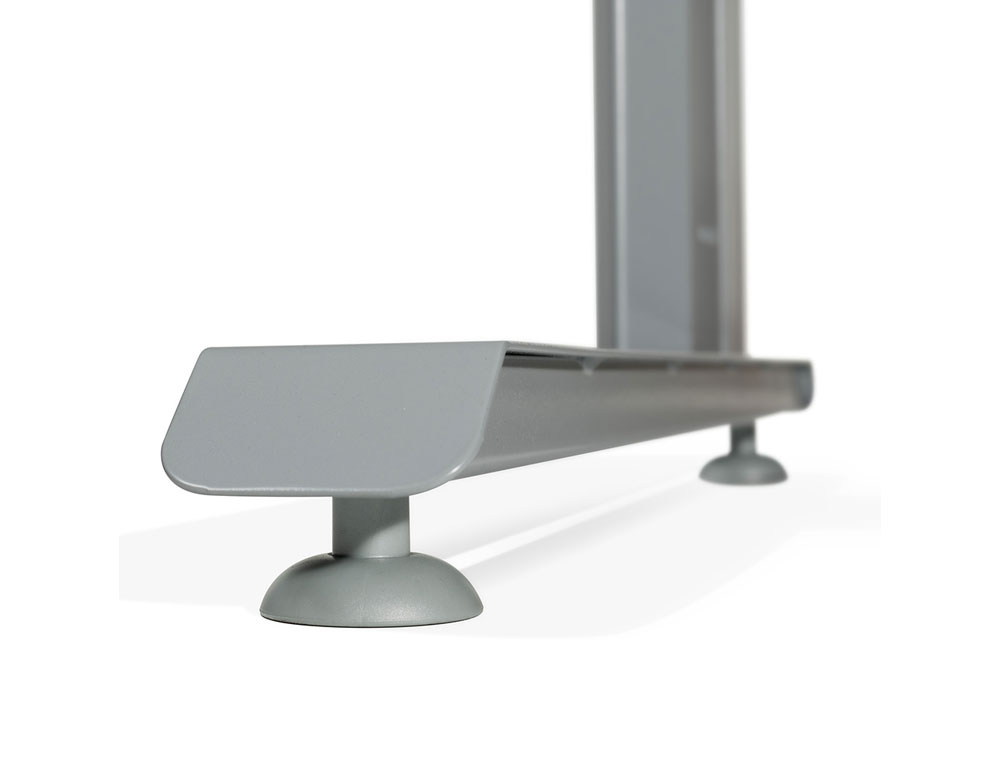 MESA ROCADA SERIE METAL 160X120 CM IZQUIERDA ACABADO AC04 BLANCO