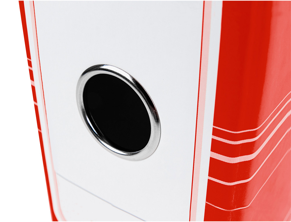 ARCHIVADOR DE PALANCA LIDERPAPEL A4 FILING SYSTEM FORRADO SIN RADO LOMO 80 MM COLORES SURTIDOS CON CAJA Y