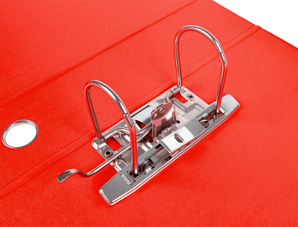 ARCHIVADOR DE PALANCA LIDERPAPEL A4 FILING SYSTEM FORRADO SIN RADO LOMO 80 MM COLORES SURTIDOS CON CAJA Y