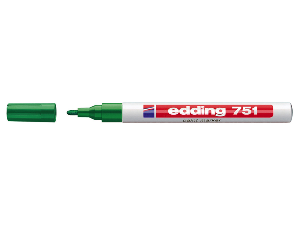 ROTULADOR EDDING PUNTA FIBRA 751 VERDE PUNTA REDONDA 1-2 MM