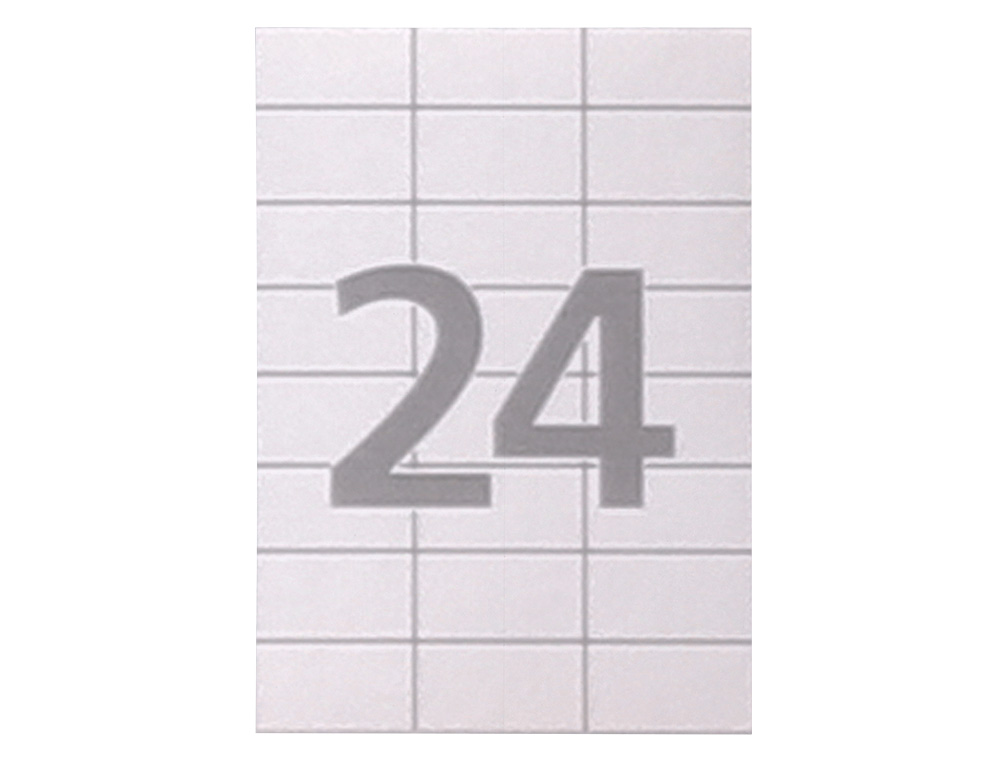 ETIQUETA ADHESIVA CARLIN 70X37 MM FOTOCOPIADORA LASER INK-JET CAJA DE 100 HOJAS DIN A4