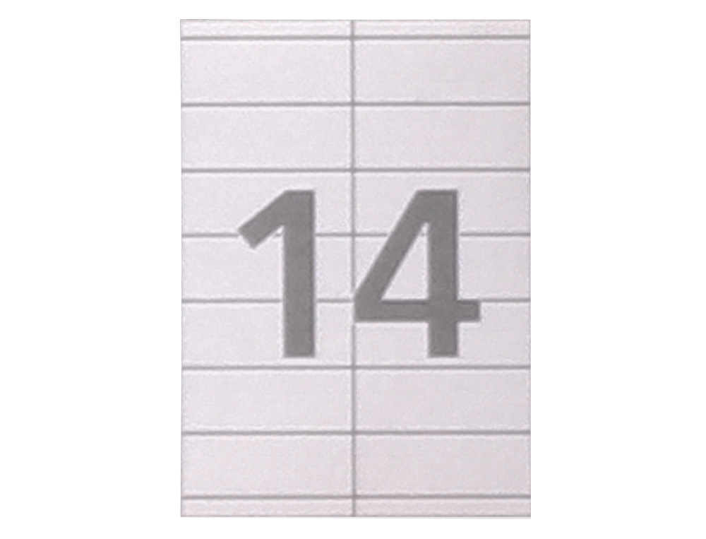 ETIQUETA ADHESIVA CARLIN 105X42,3 MM FOTOCOPIADORA LASER INK-JET CAJA DE 100 HOJAS DIN A4