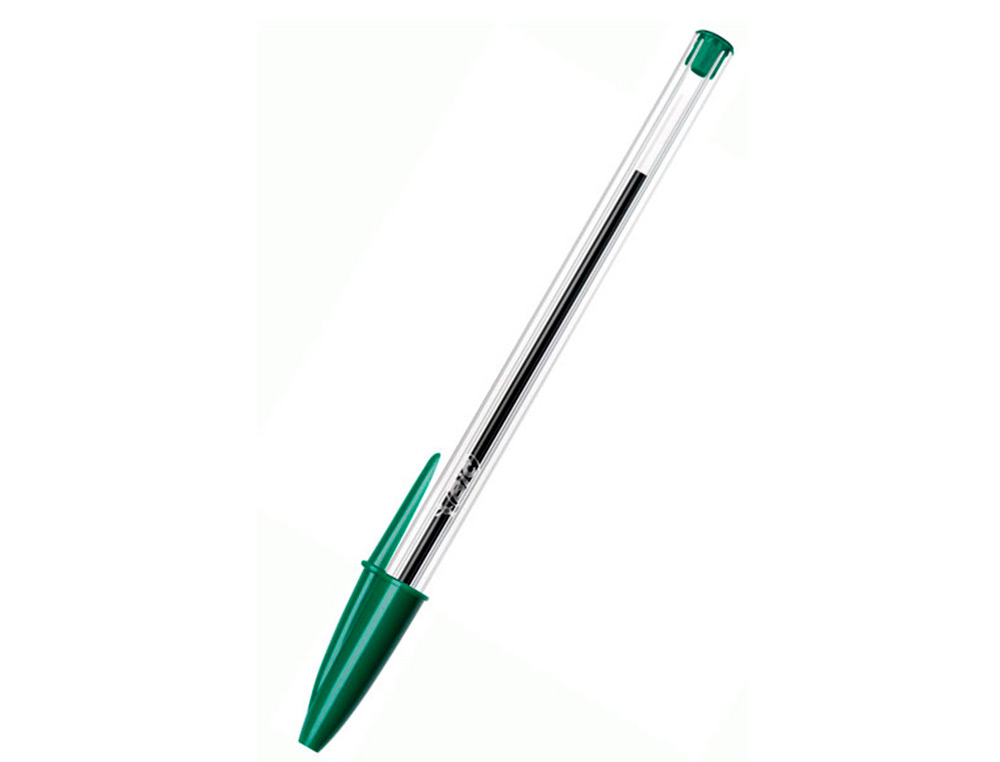 BOLIGRAFO BIC CRISTAL ORIGINAL TINTA VERDE UNIDAD