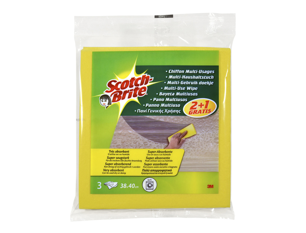 BAYETA MULTIUSO 3M SCOTCH BRITE AMARILLA