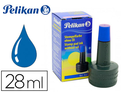 TINTA TAMPON PELIKAN AZUL FRASCO DE 28 ML
