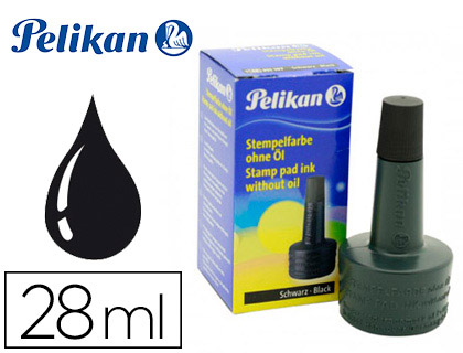 TINTA TAMPON PELIKAN NEGRO FRASCO DE 28 ML