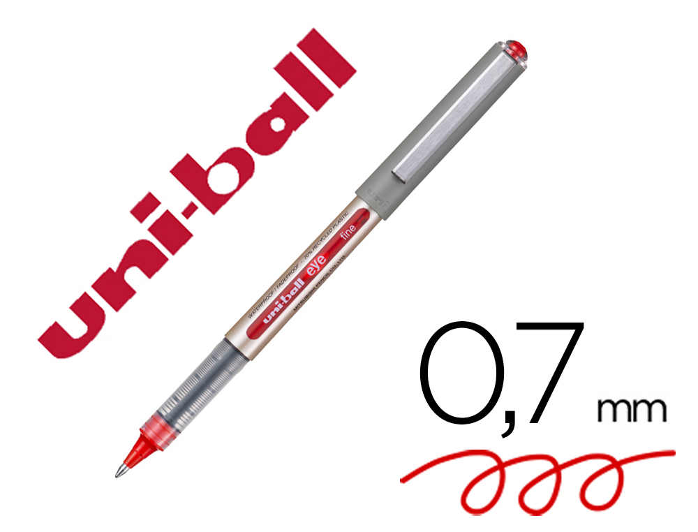 ROTULADOR UNI-BALL ROLLER UB-157E FINE EYE ROJO 0,7 MM