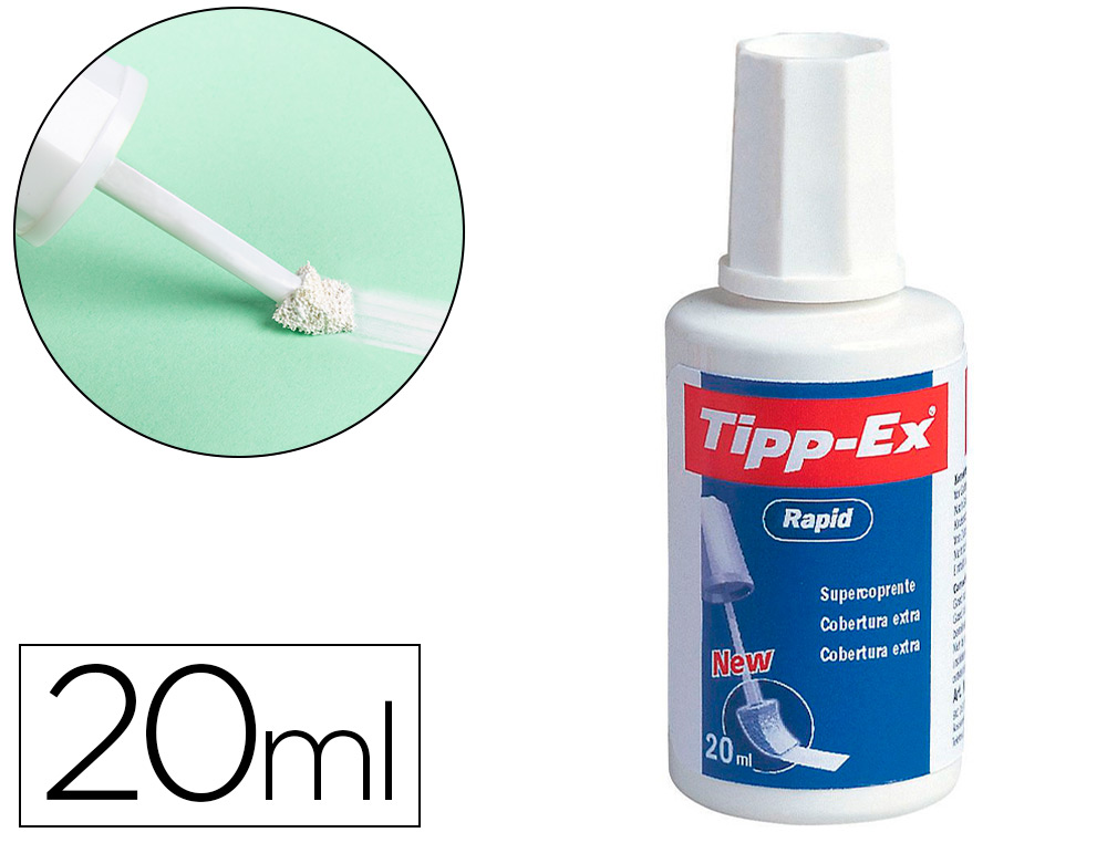 CORRECTOR TIPP-EX APLICADOR ESPUMA FRASCO 20 ML