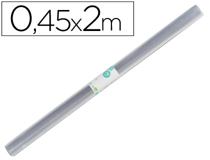 ROLLO PLASTICO FORRALIBROS 0,45X2 MT LIDERPAPEL
