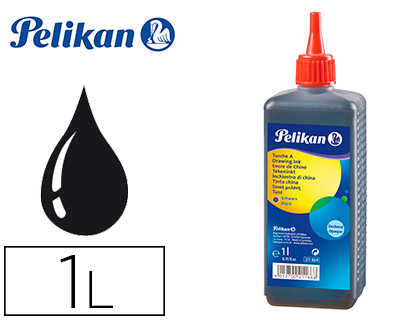 TINTA CHINA PELIKAN NEGRA FRASCO 1 L