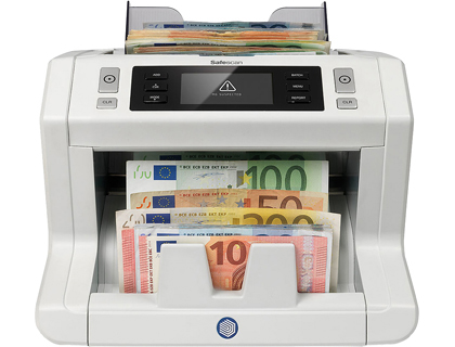 DETECTOR CONTADOR DE BILLETES FALSOS SAFESCAN 2665S 7 PUNTOS DE VERIFICACION FUNCION AADIR Y DE FAJOS