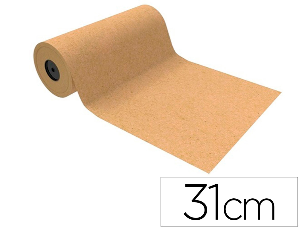 PAPEL DE REGALO BASIKA KRAFT LISO 80 MT BOBINA 31 CM