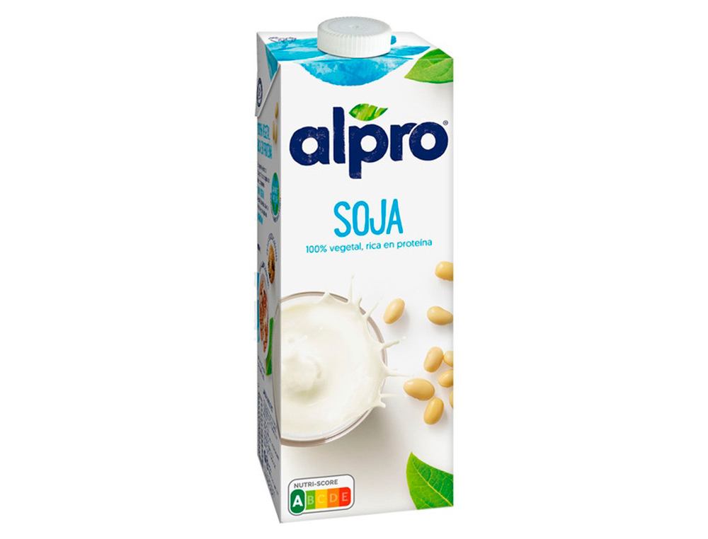 BEBIDA DE SOJA ALPRO 100% VEGETAL CON CALCIO Y VITAMINAS BRIK DE 1 LITRO LITRO