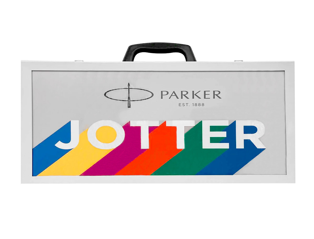 BOLIGRAFO PARKER JOTTER ORIGINAL MALETIN CON 54 UNIDADES COLORES SURTIDOS