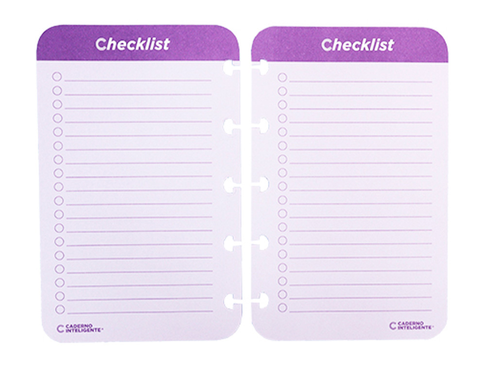 CHECKLIST CUADERNO INTELIGENTE INTELIGENTE INTELIGINE 120 GR