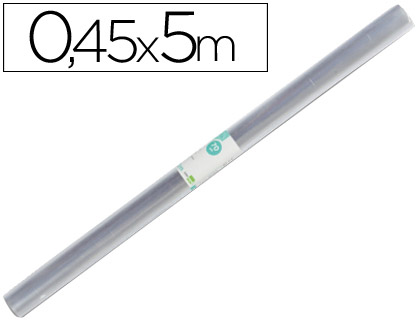 ROLLO PLASTICO FORRALIBROS 0,45X5 MT LIDERPAPEL